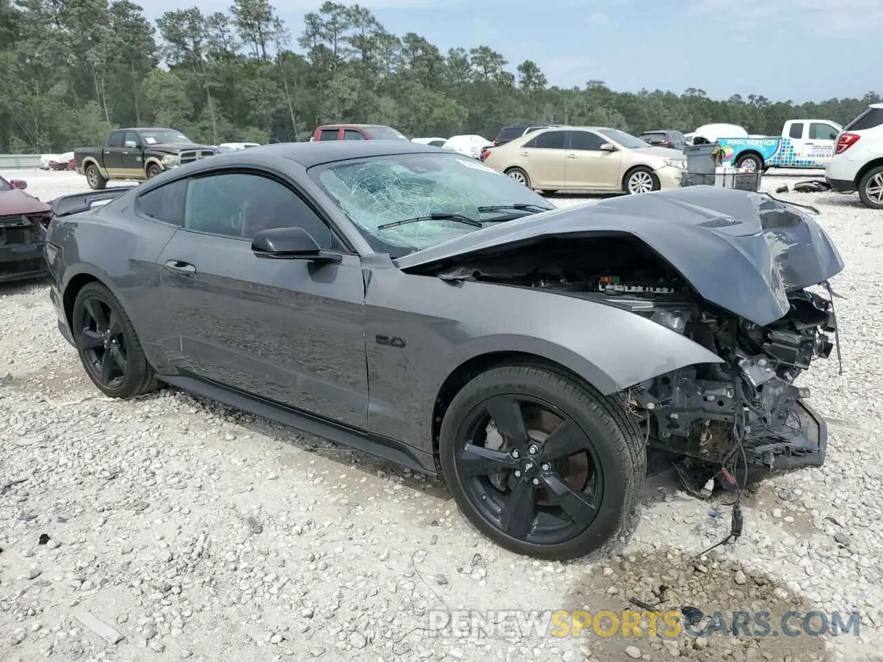 4 Photograph of a damaged car 1FA6P8CF3M5116344 FORD MUSTANG 2021