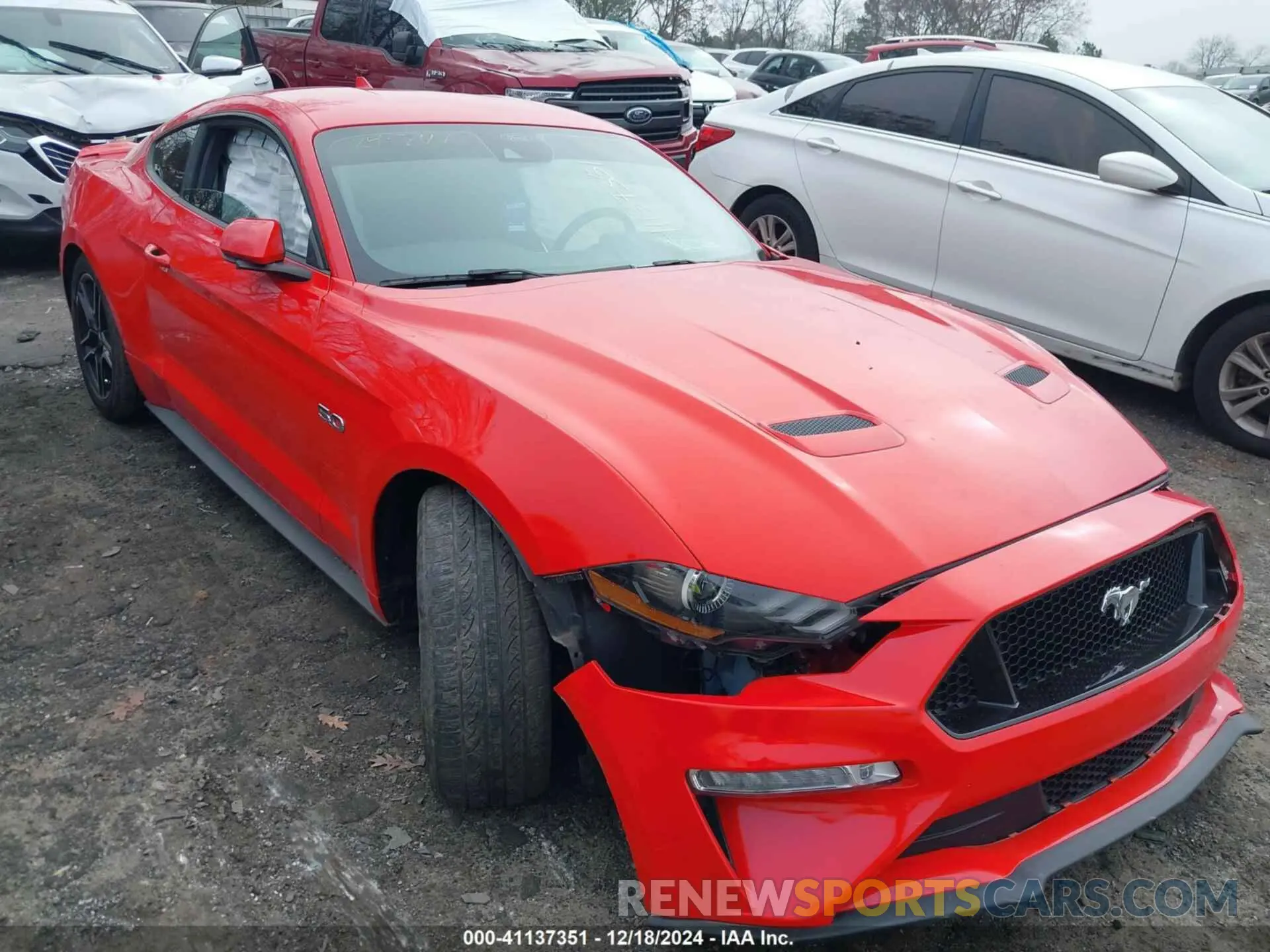 1 Фотография поврежденного автомобиля 1FA6P8CF4M5119074 FORD MUSTANG 2021