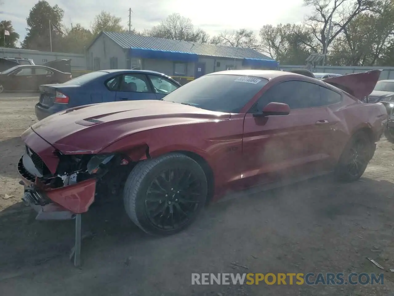 1 Фотография поврежденного автомобиля 1FA6P8CF4M5135243 FORD MUSTANG 2021