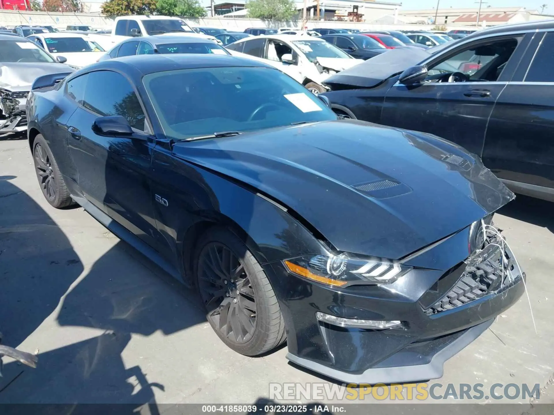 1 Photograph of a damaged car 1FA6P8CF7M5114273 FORD MUSTANG 2021