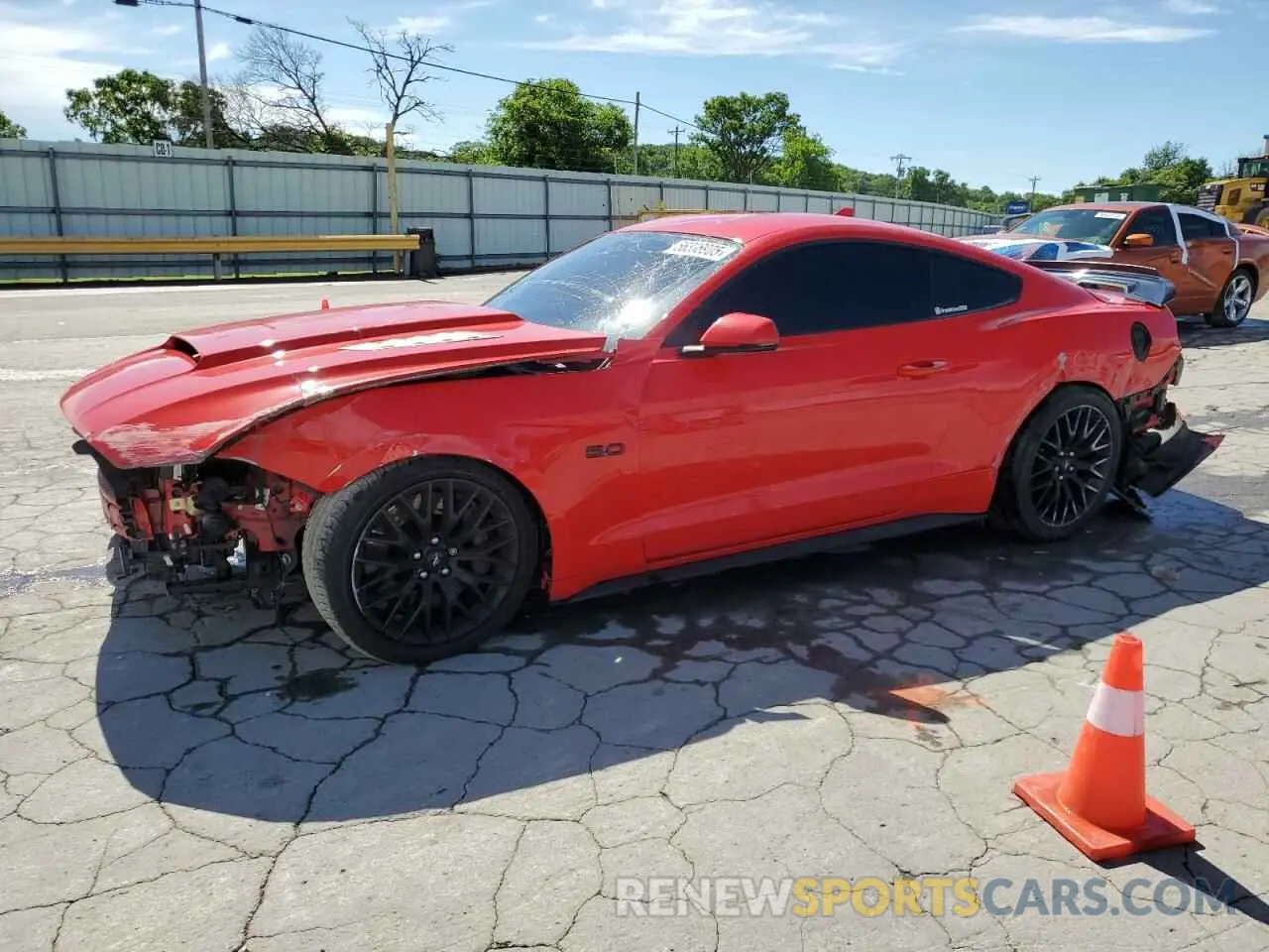 1 Photograph of a damaged car 1FA6P8CF8M5107039 FORD MUSTANG 2021