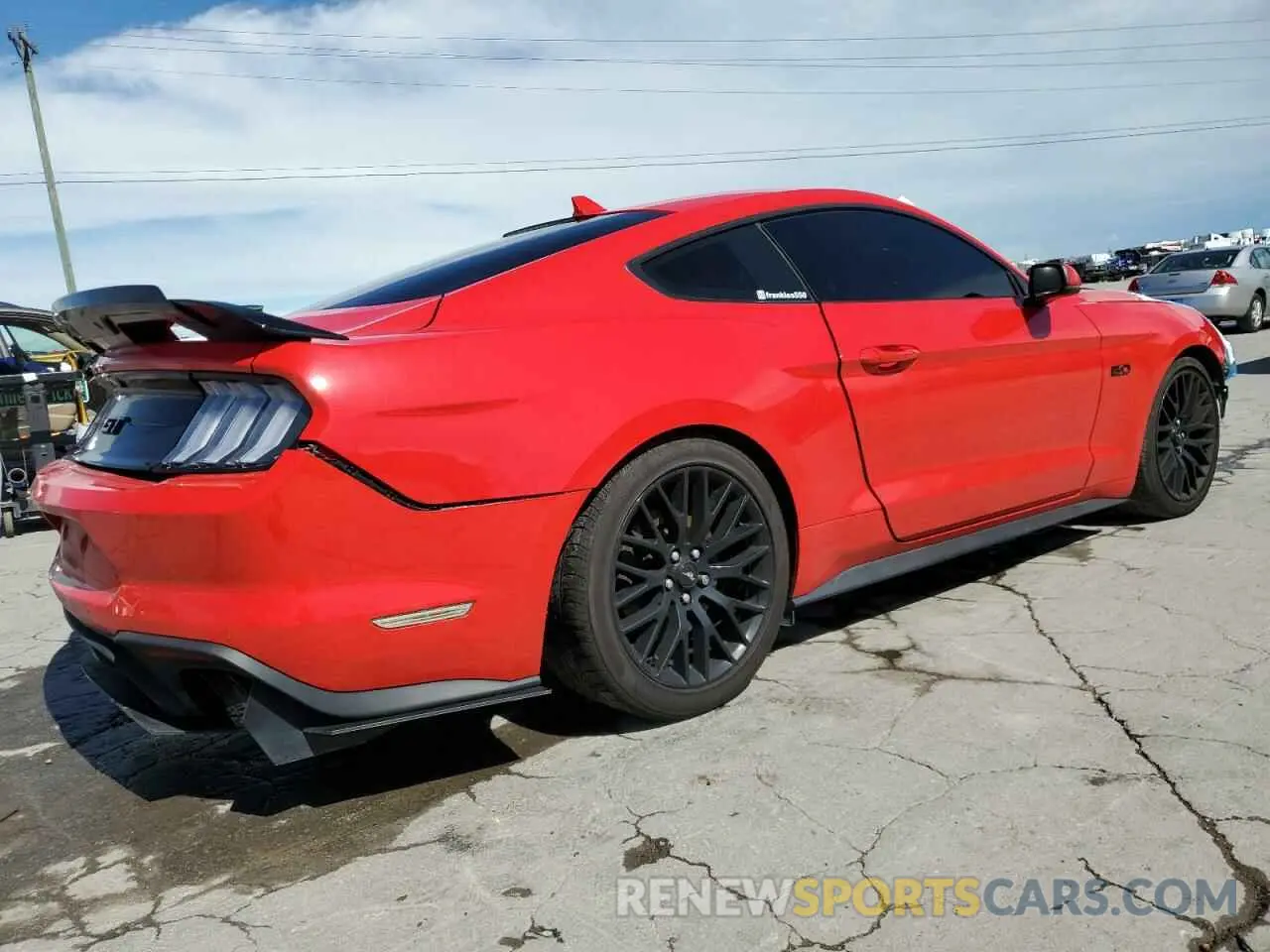 3 Photograph of a damaged car 1FA6P8CF8M5107039 FORD MUSTANG 2021