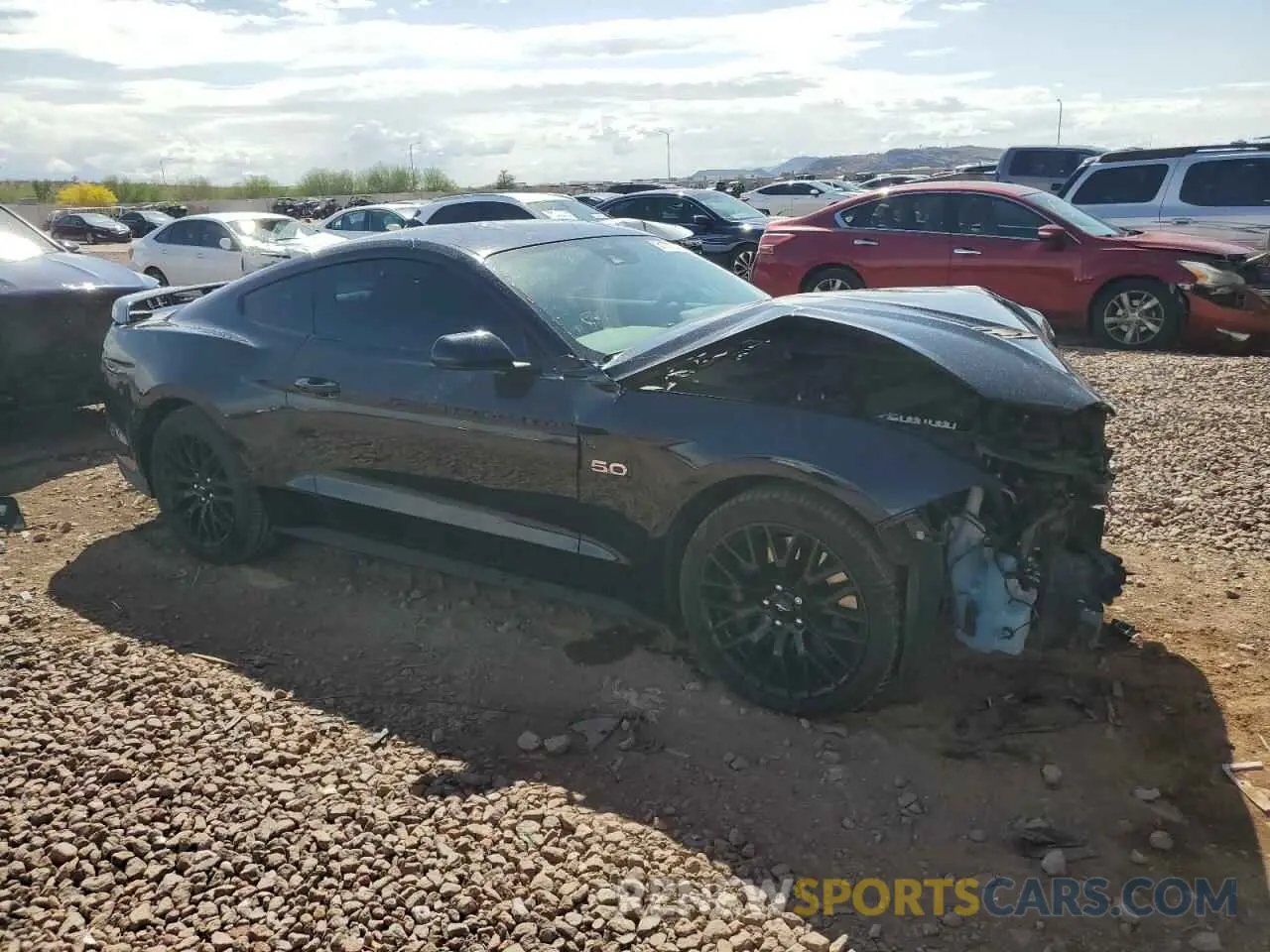 4 Фотография поврежденного автомобиля 1FA6P8CF8M5133785 FORD MUSTANG 2021