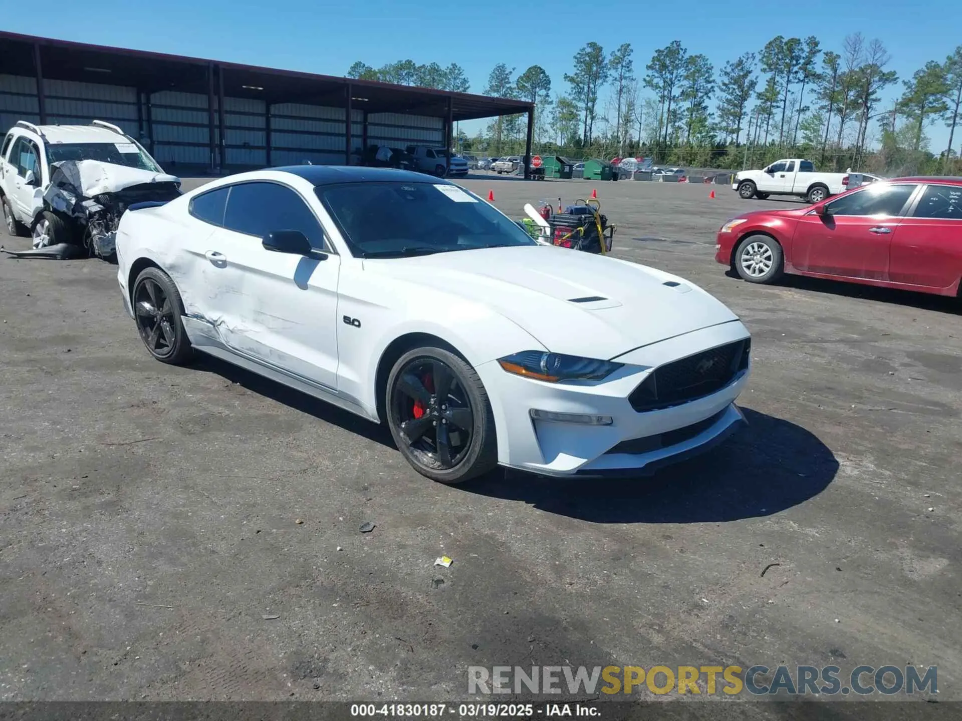 1 Photograph of a damaged car 1FA6P8CFXM5140544 FORD MUSTANG 2021