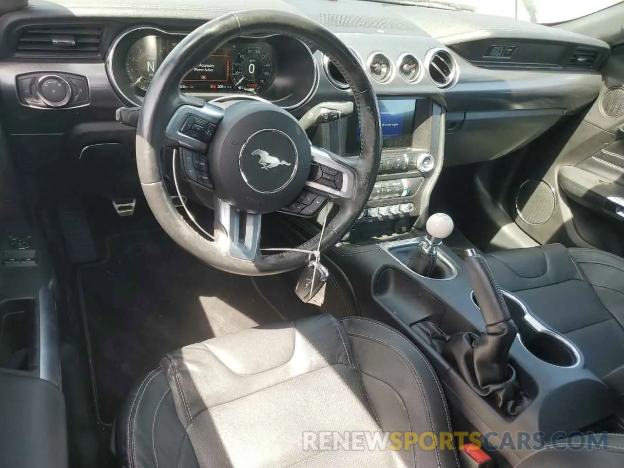 8 Фотография поврежденного автомобиля 1FA6P8R07M5550673 FORD MUSTANG 2021