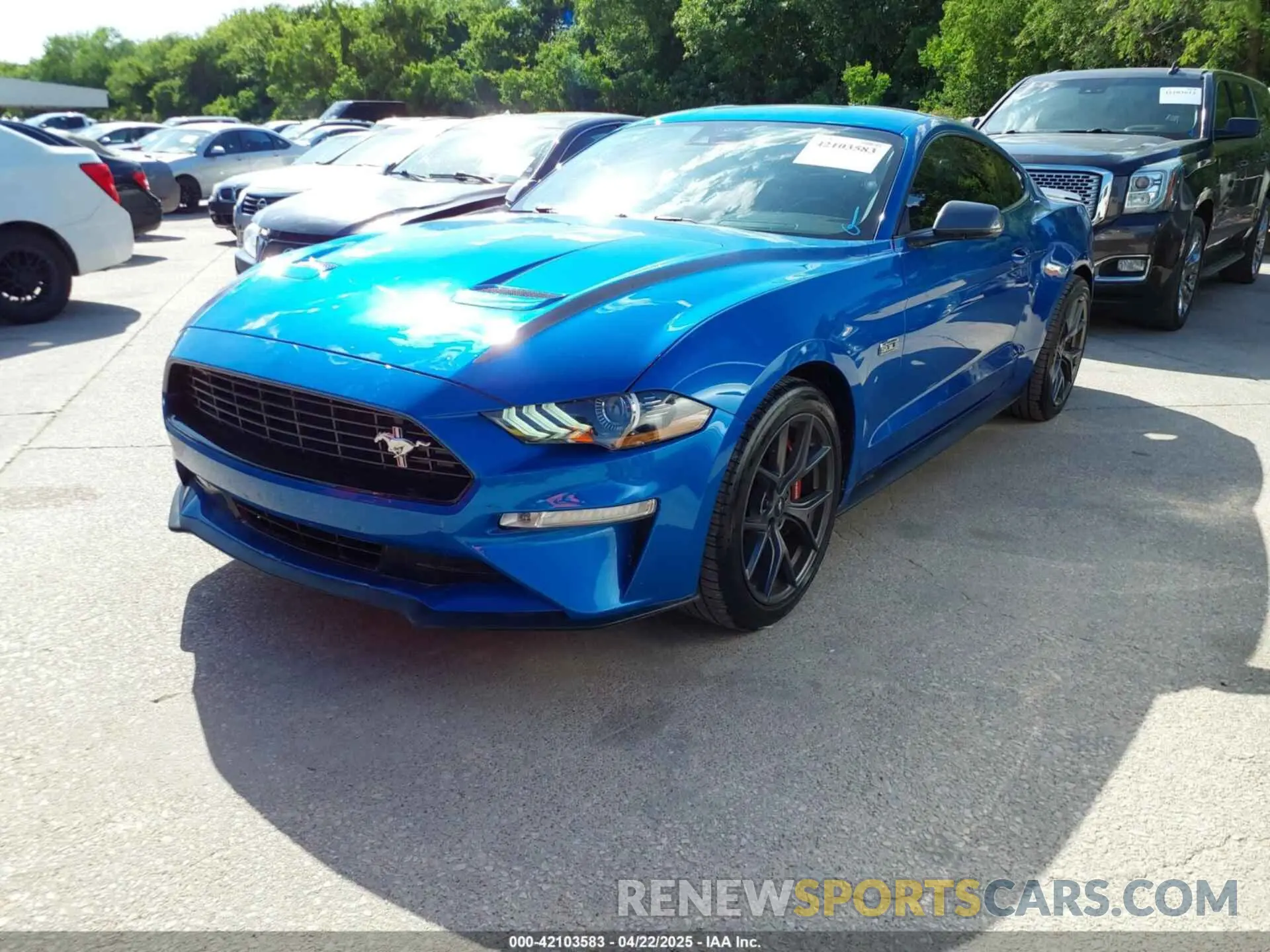 2 Фотография поврежденного автомобиля 1FA6P8TD9M5128237 FORD MUSTANG 2021