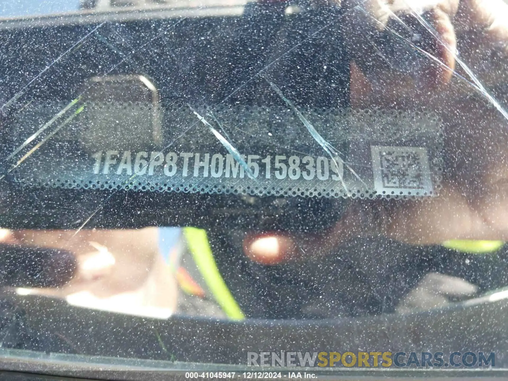 9 Фотография поврежденного автомобиля 1FA6P8TH0M5158309 FORD MUSTANG 2021