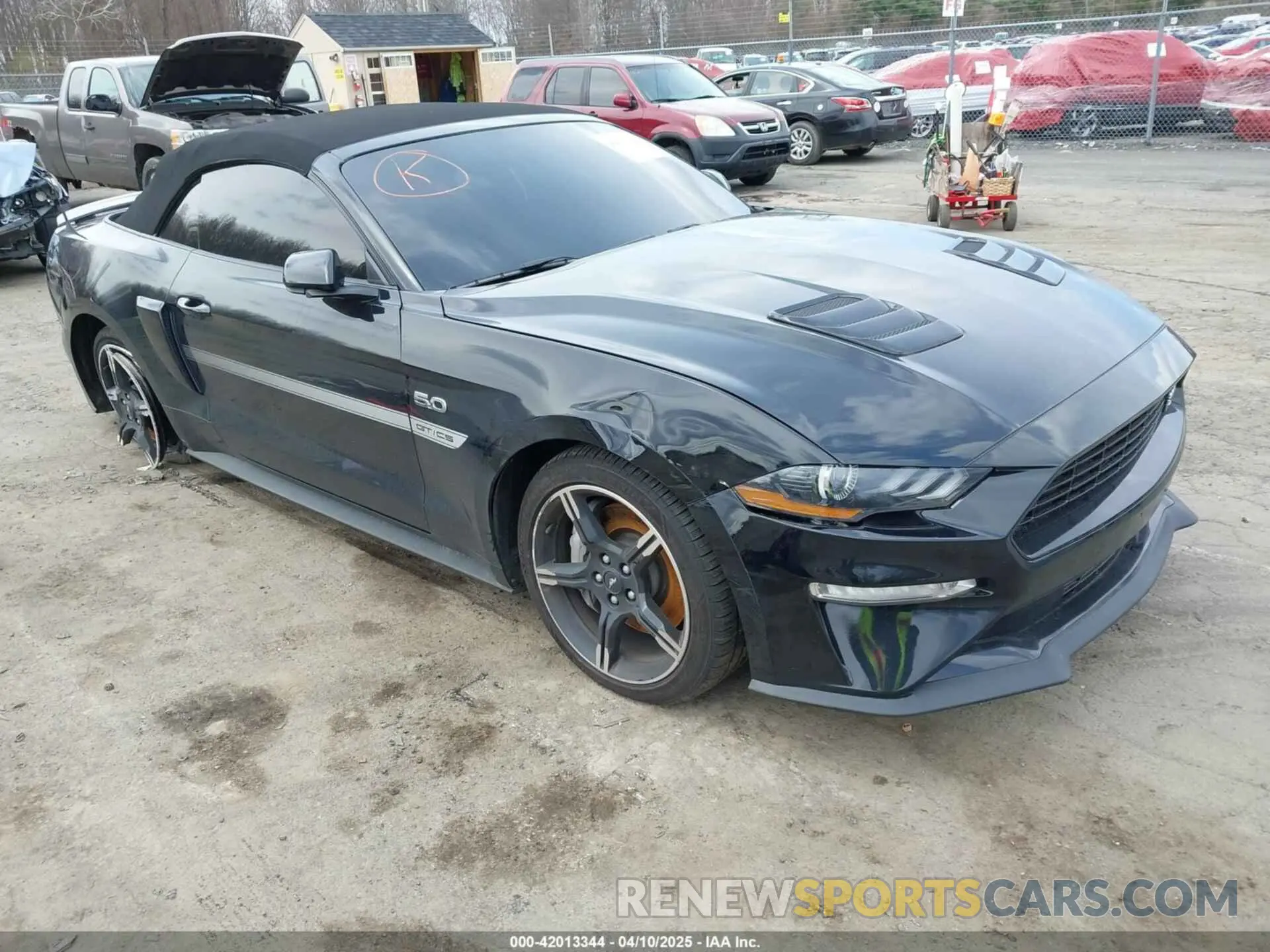 1 Photograph of a damaged car 1FATP8FF4M5143096 FORD MUSTANG 2021