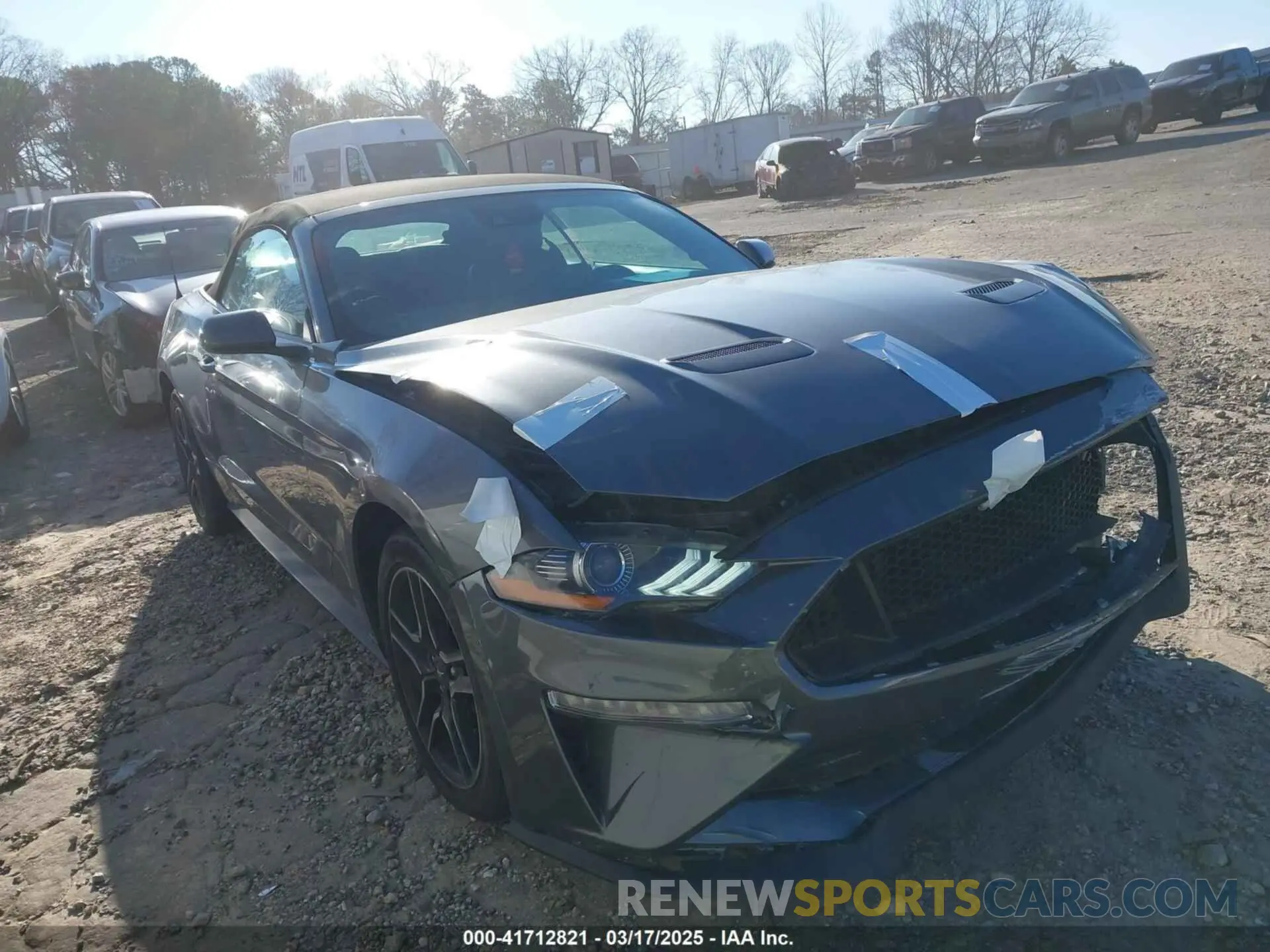 1 Photograph of a damaged car 1FATP8UH3M5105279 FORD MUSTANG 2021
