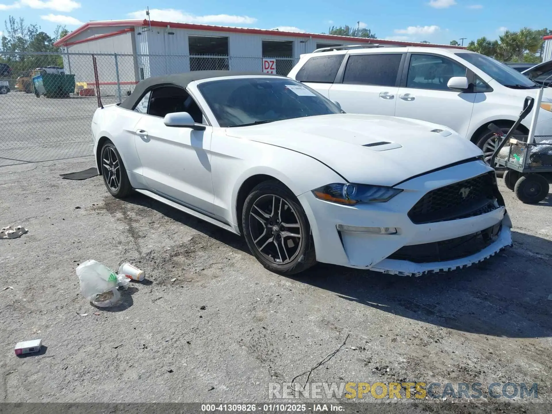 1 Photograph of a damaged car 1FATP8UH7M5100201 FORD MUSTANG 2021
