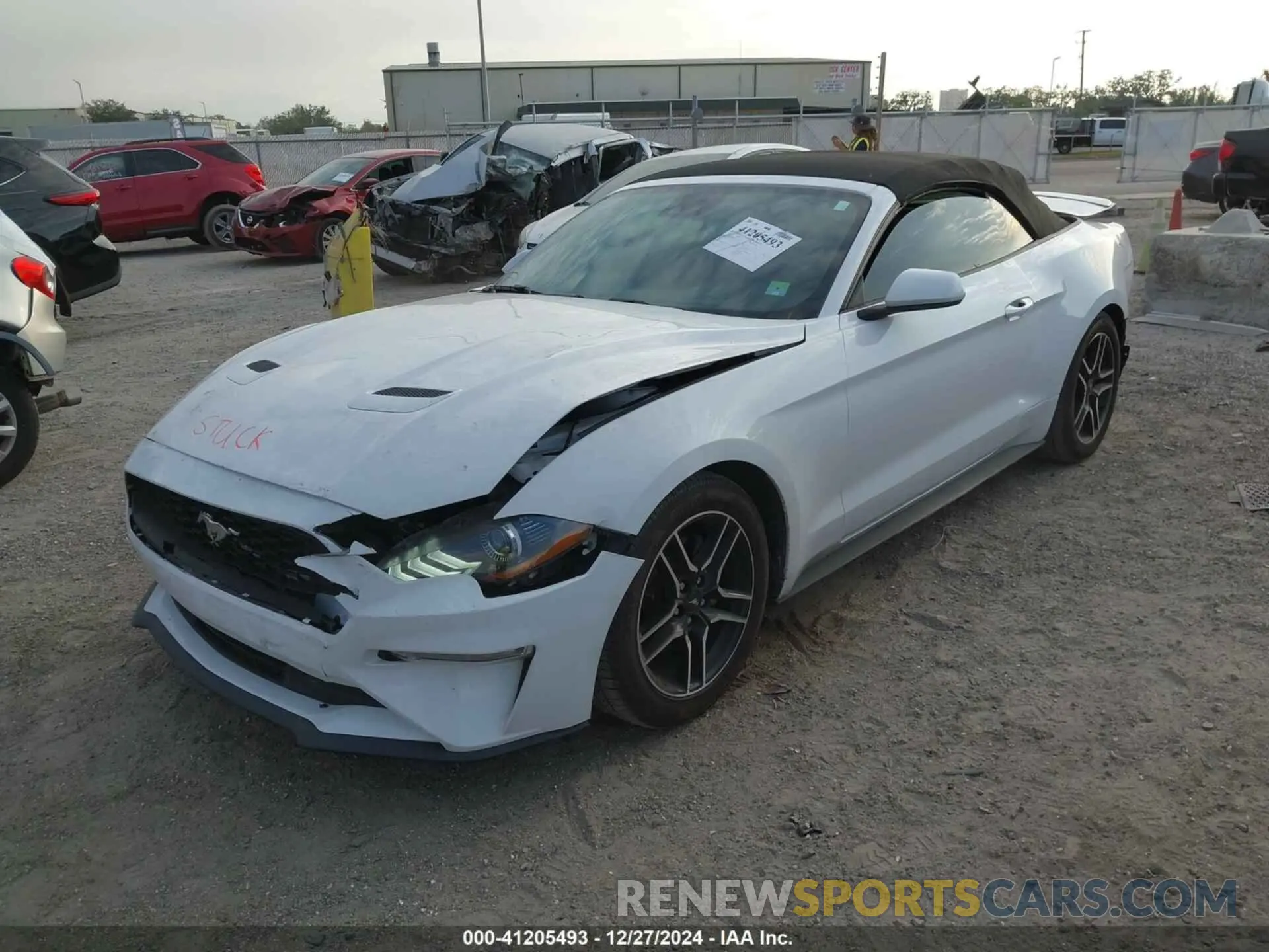 2 Photograph of a damaged car 1FATP8UHXM5124332 FORD MUSTANG 2021