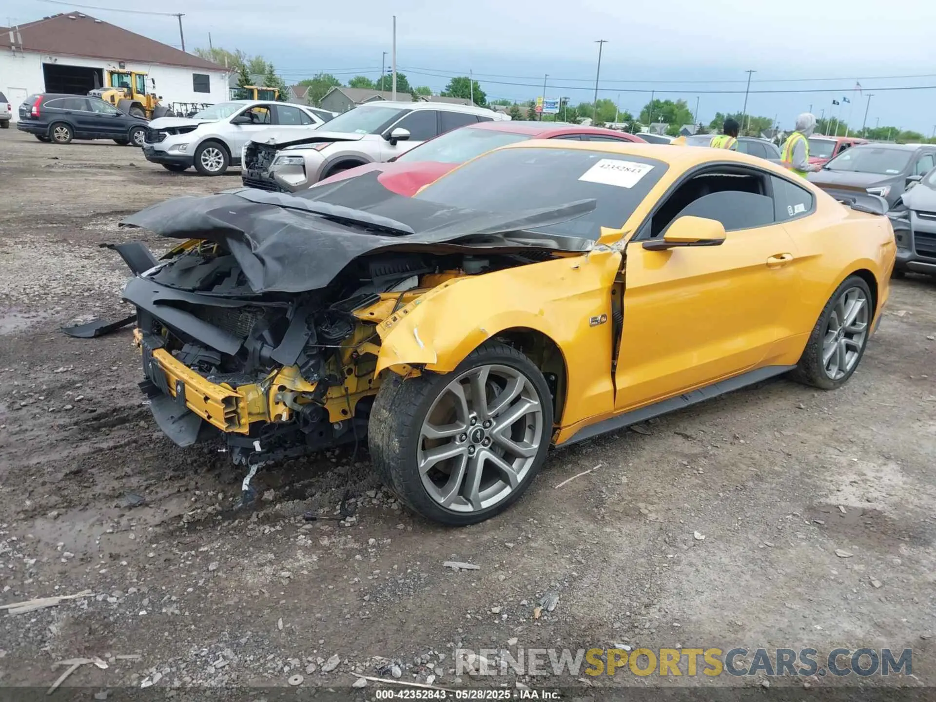 2 Photograph of a damaged car 1FA6P8CF0N5108669 FORD MUSTANG 2022