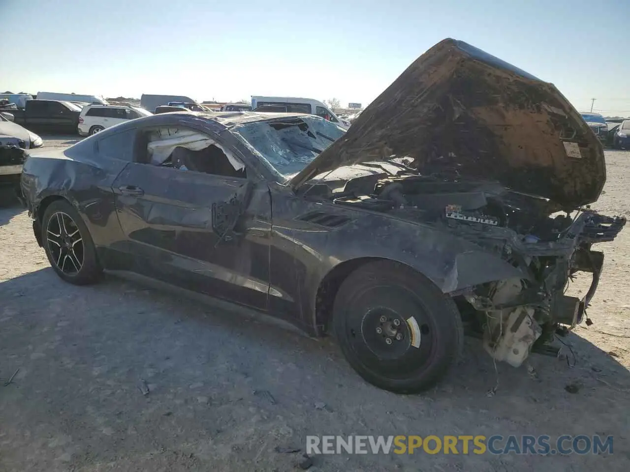 4 Фотография поврежденного автомобиля 1FA6P8CF0N5135371 FORD MUSTANG 2022