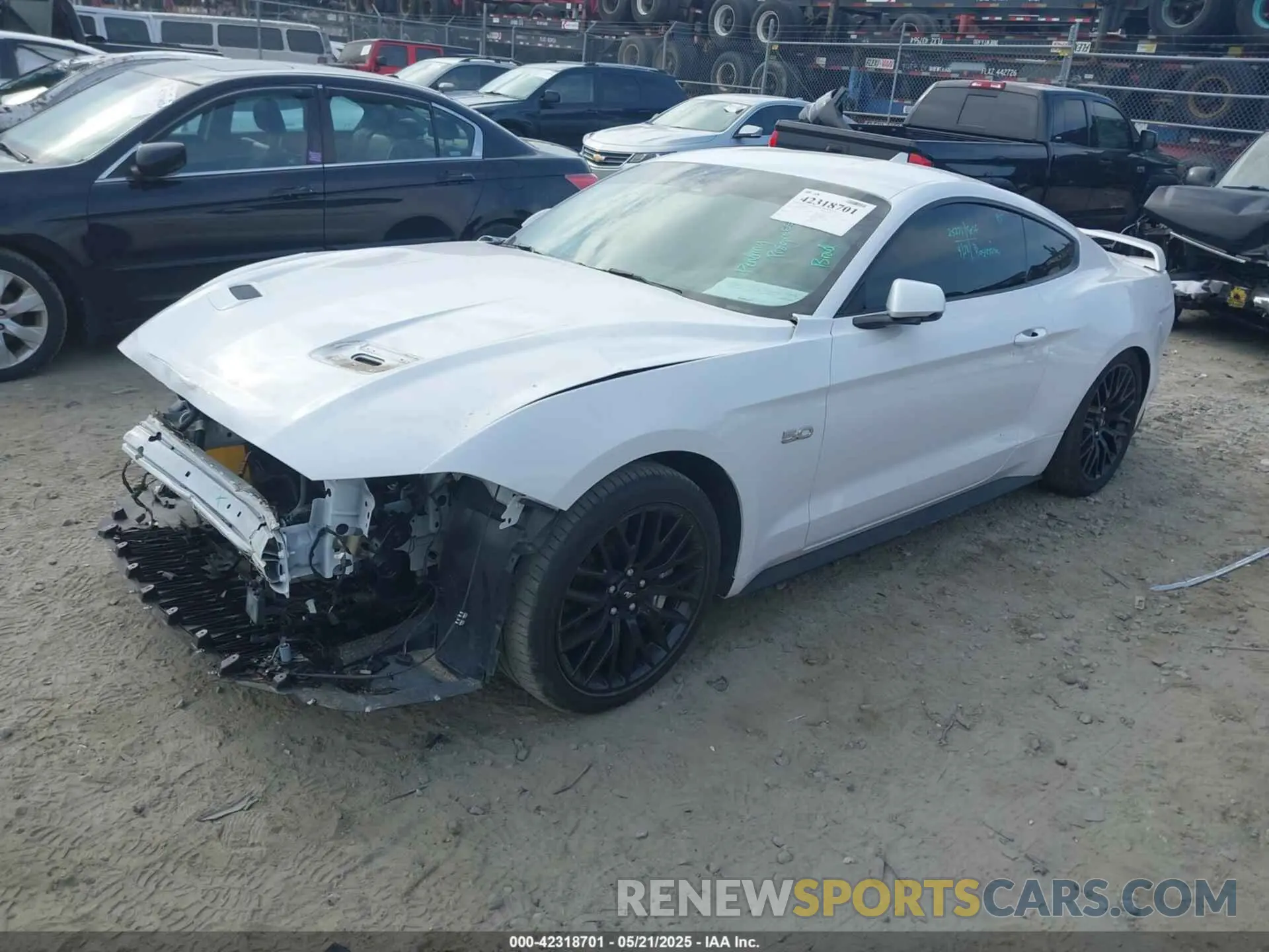 2 Photograph of a damaged car 1FA6P8CF1N5120958 FORD MUSTANG 2022