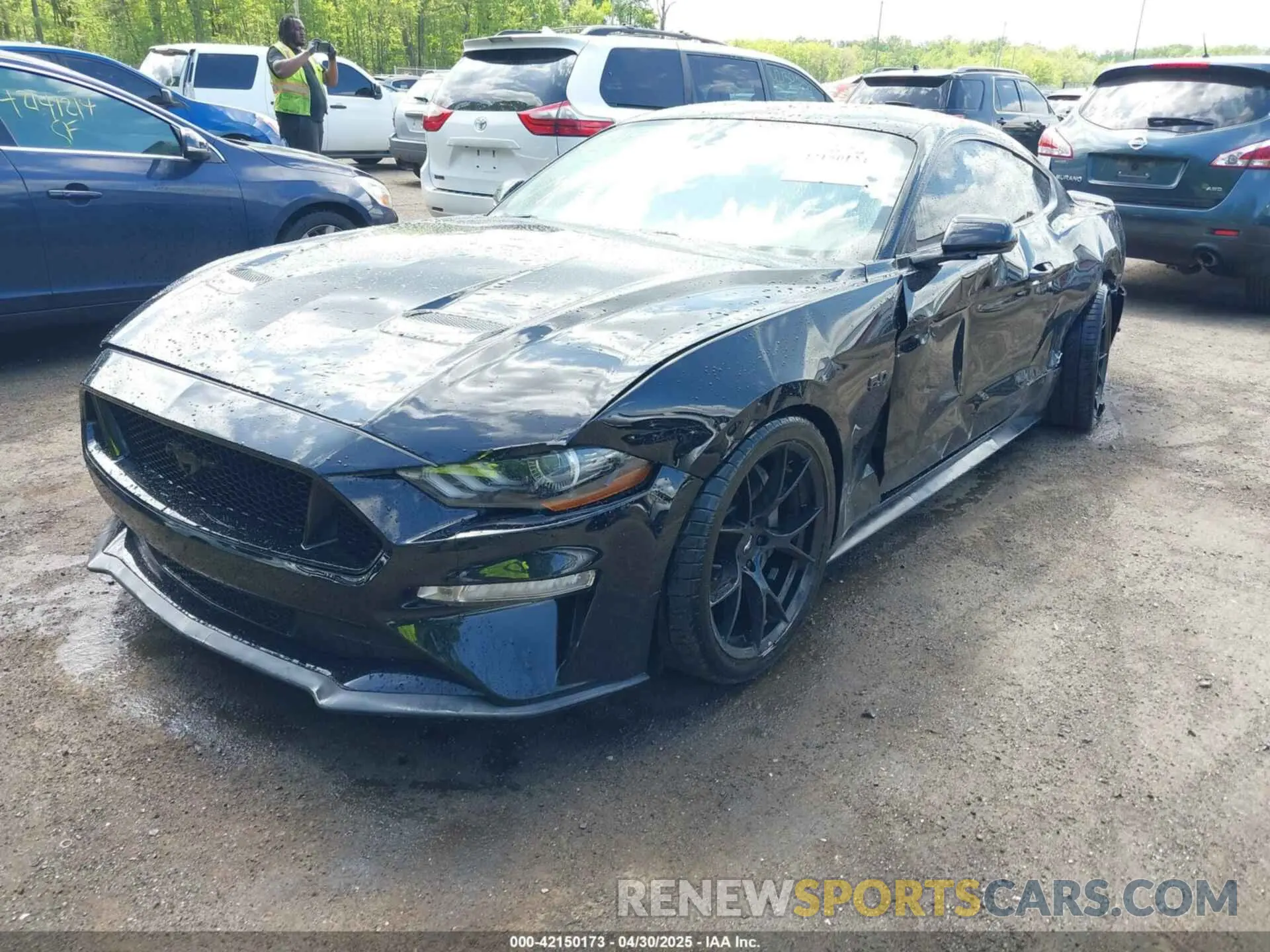 2 Photograph of a damaged car 1FA6P8CF3N5133730 FORD MUSTANG 2022