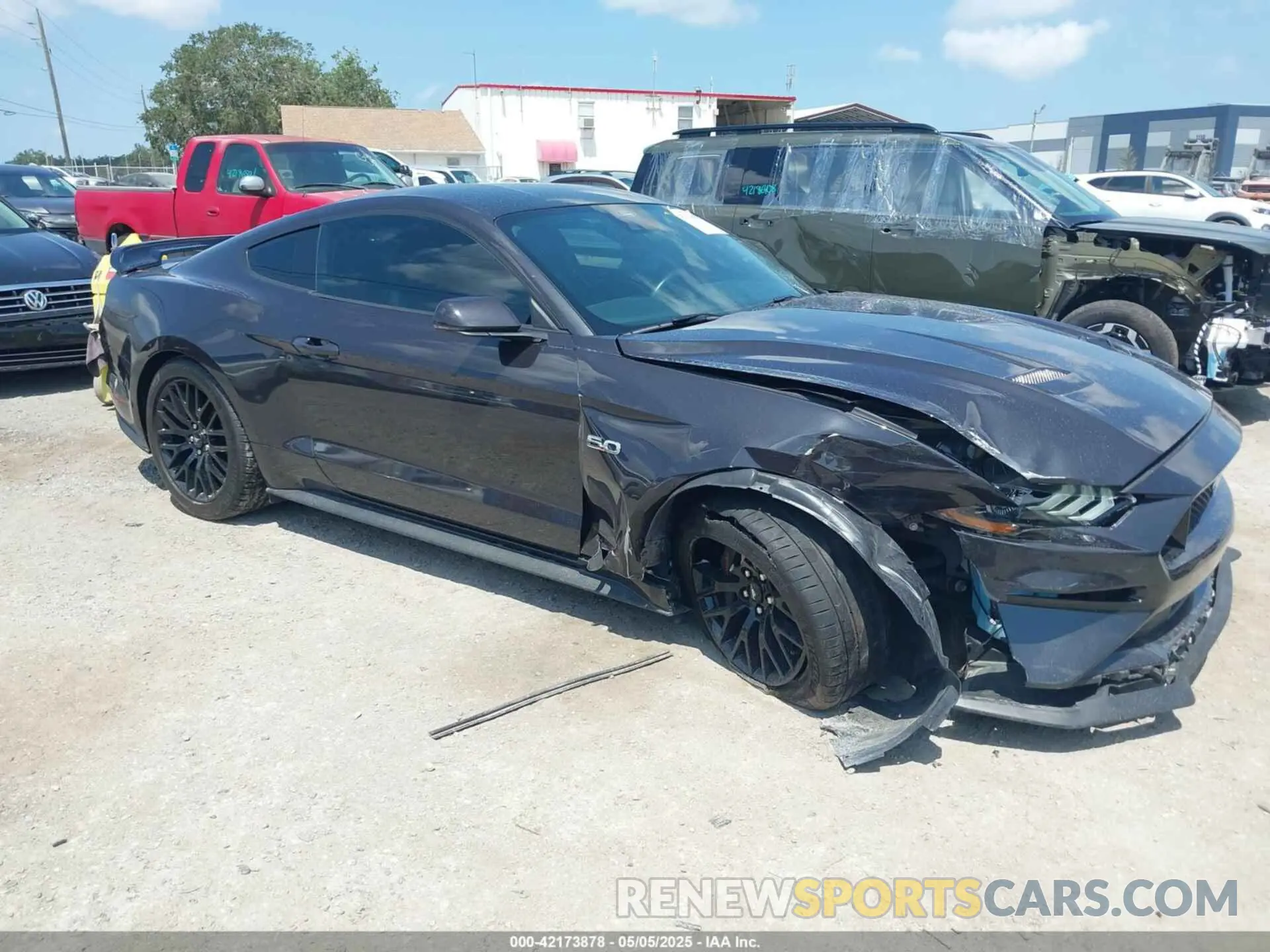 1 Photograph of a damaged car 1FA6P8CF9N5118407 FORD MUSTANG 2022