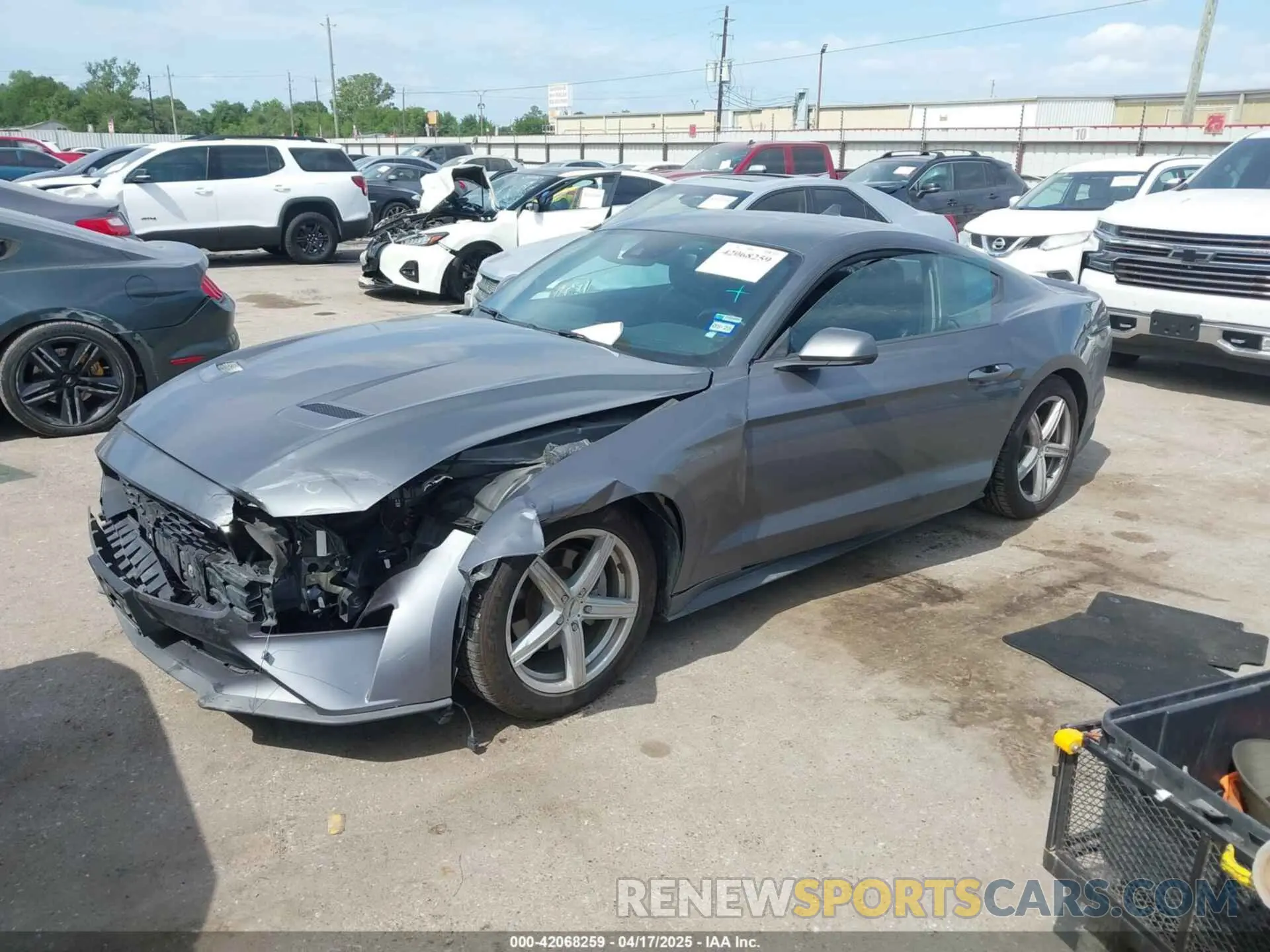 2 Фотография поврежденного автомобиля 1FA6P8TH2N5104155 FORD MUSTANG 2022