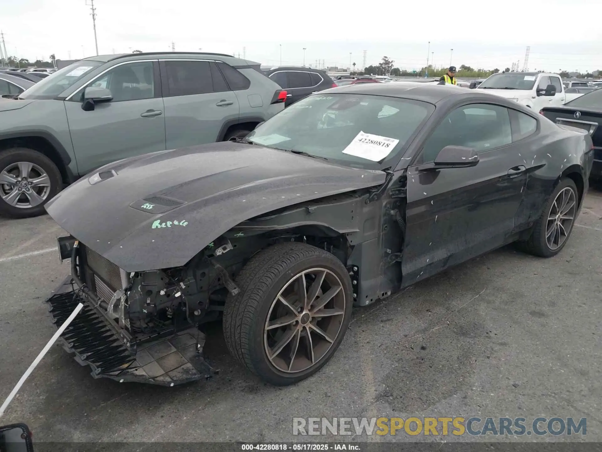 2 Photograph of a damaged car 1FA6P8TH2N5135583 FORD MUSTANG 2022