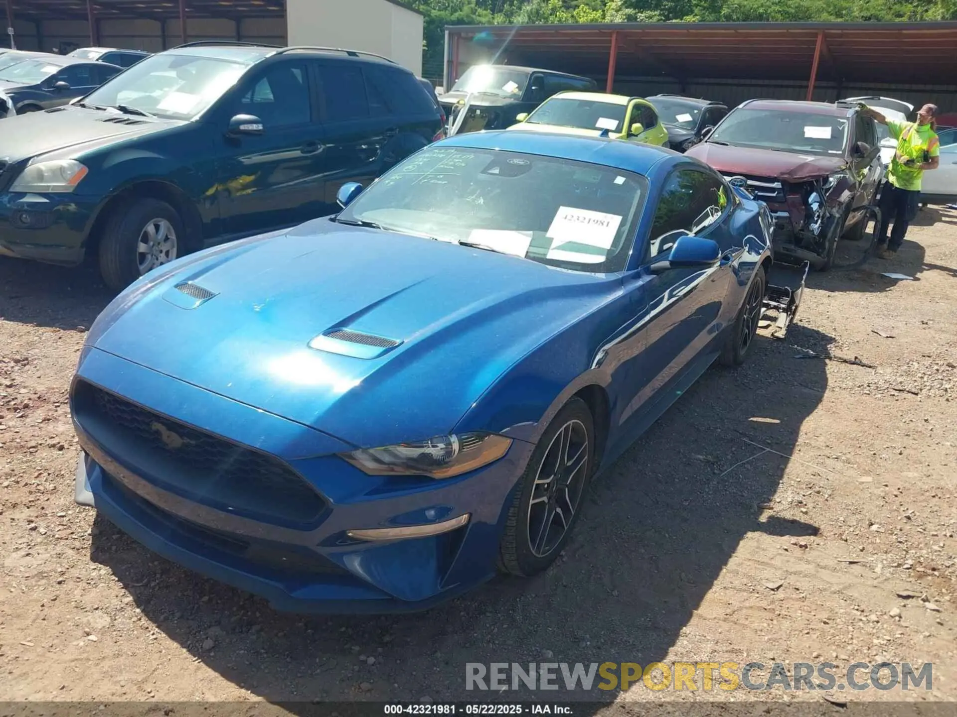 2 Photograph of a damaged car 1FA6P8TH3N5126326 FORD MUSTANG 2022