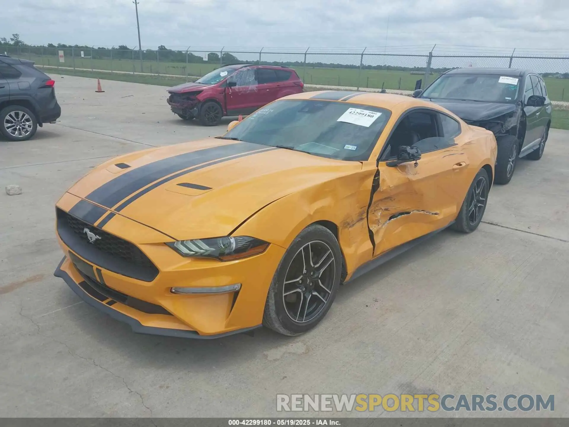 2 Фотография поврежденного автомобиля 1FA6P8TH9N5136861 FORD MUSTANG 2022