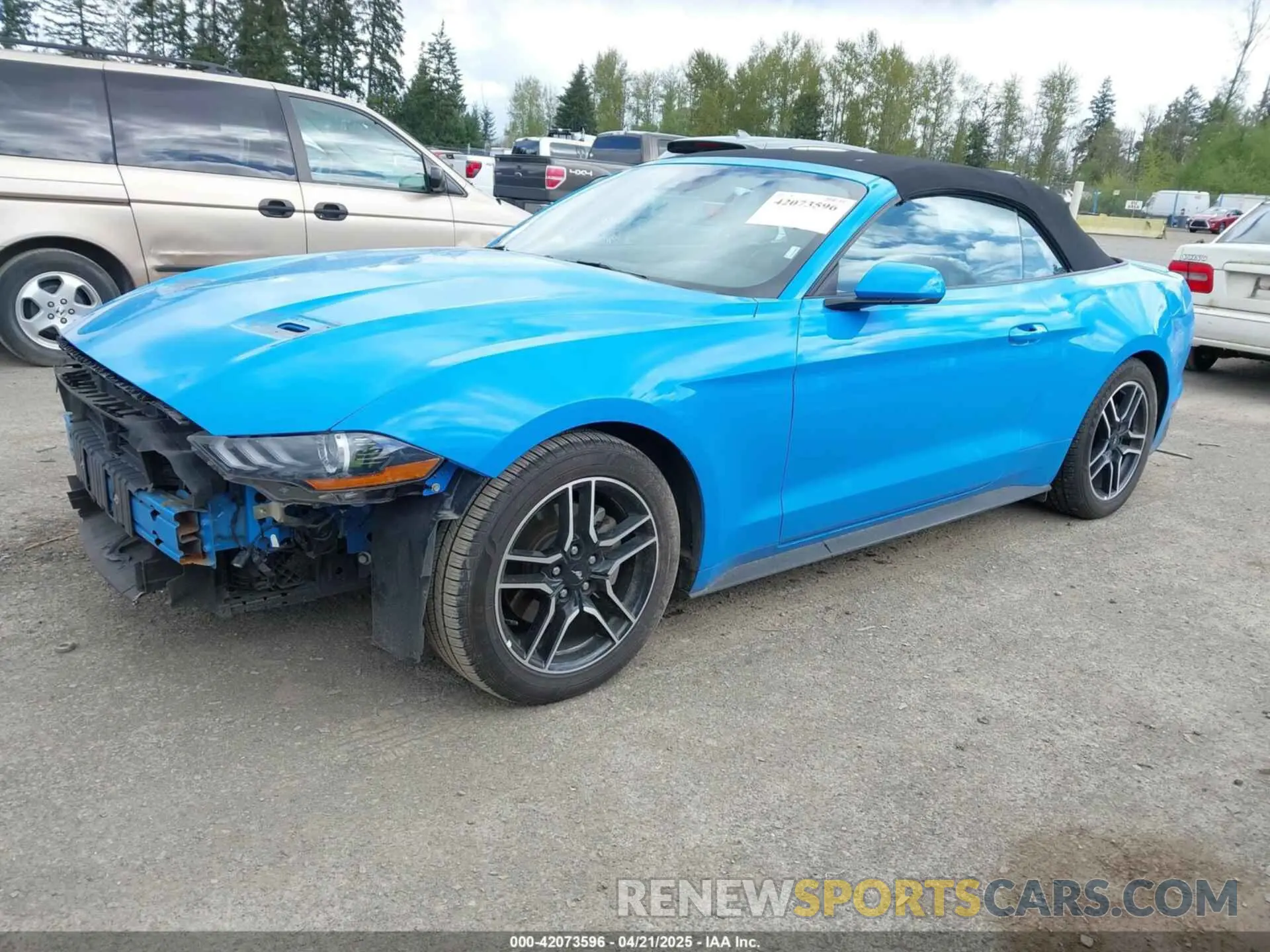 2 Photograph of a damaged car 1FATP8UH3N5124691 FORD MUSTANG 2022