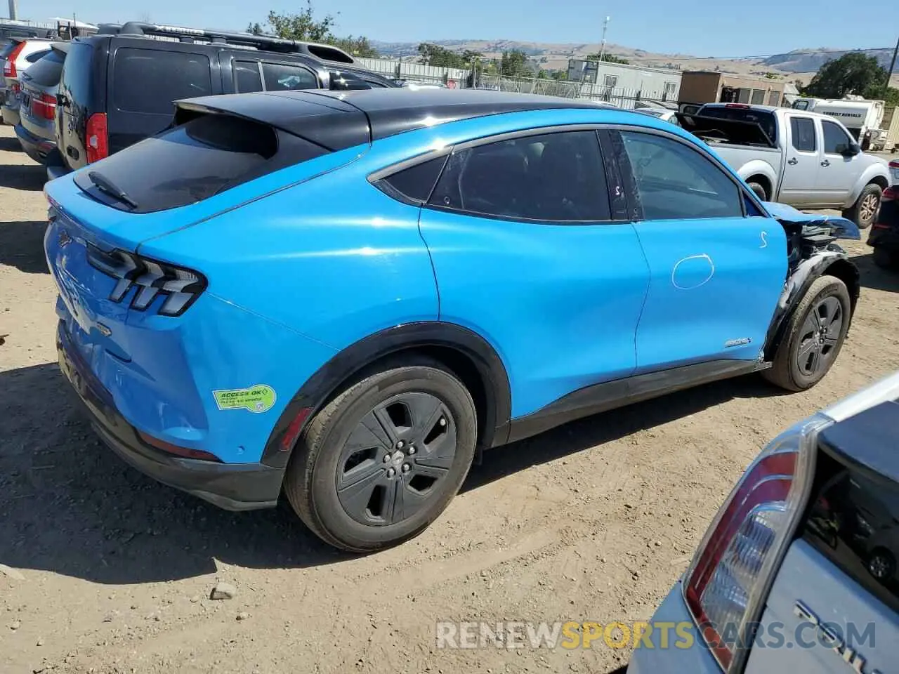 3 Photograph of a damaged car 3FMTK2R7XNMA51024 FORD MUSTANG 2022