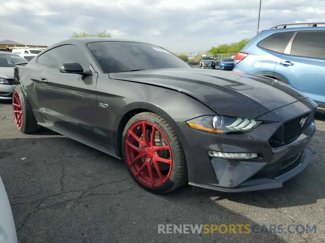 4 Фотография поврежденного автомобиля 1FA6P8CF0P5300306 FORD MUSTANG 2023