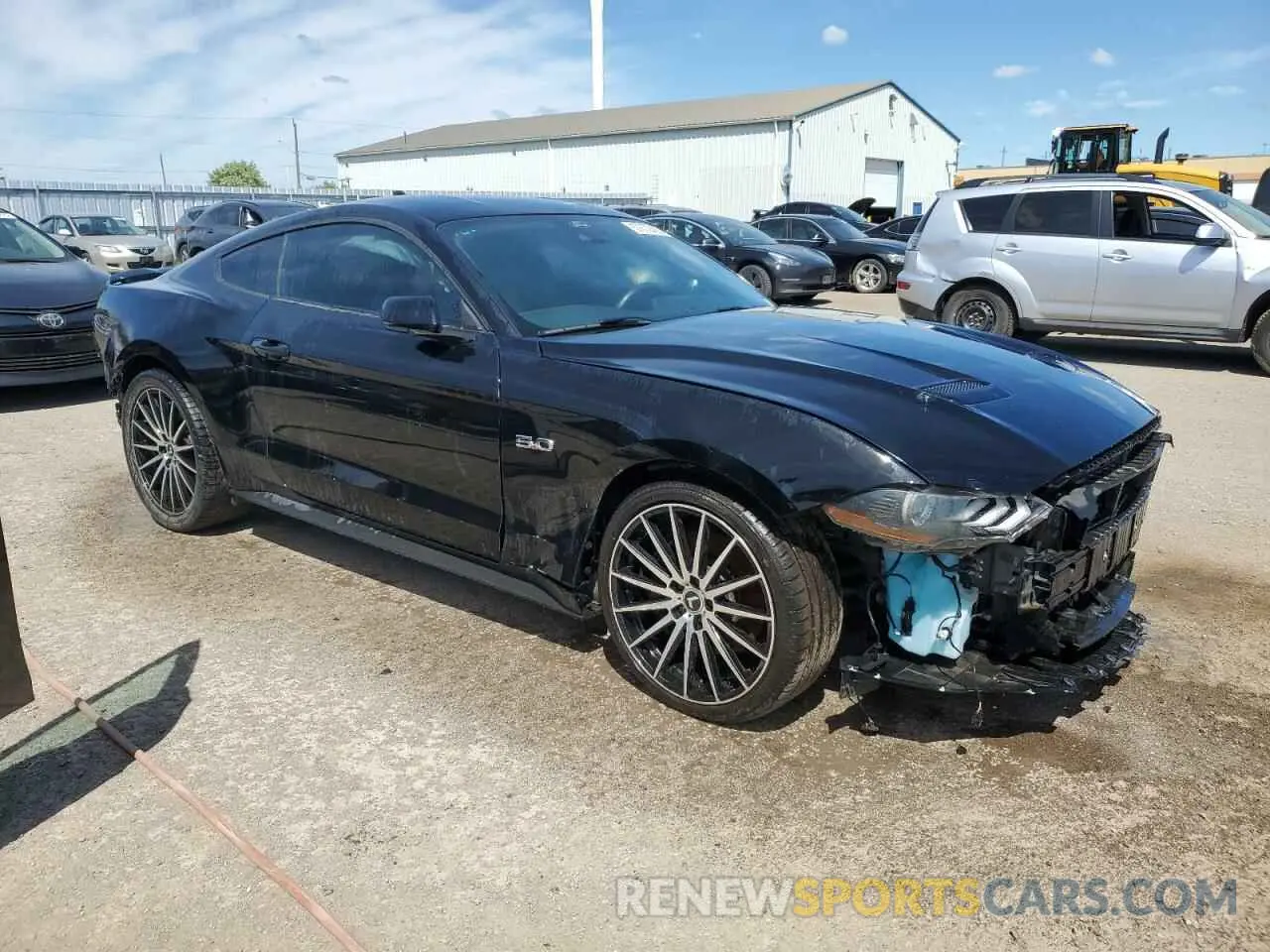 4 Фотография поврежденного автомобиля 1FA6P8CF9P5305892 FORD MUSTANG 2023