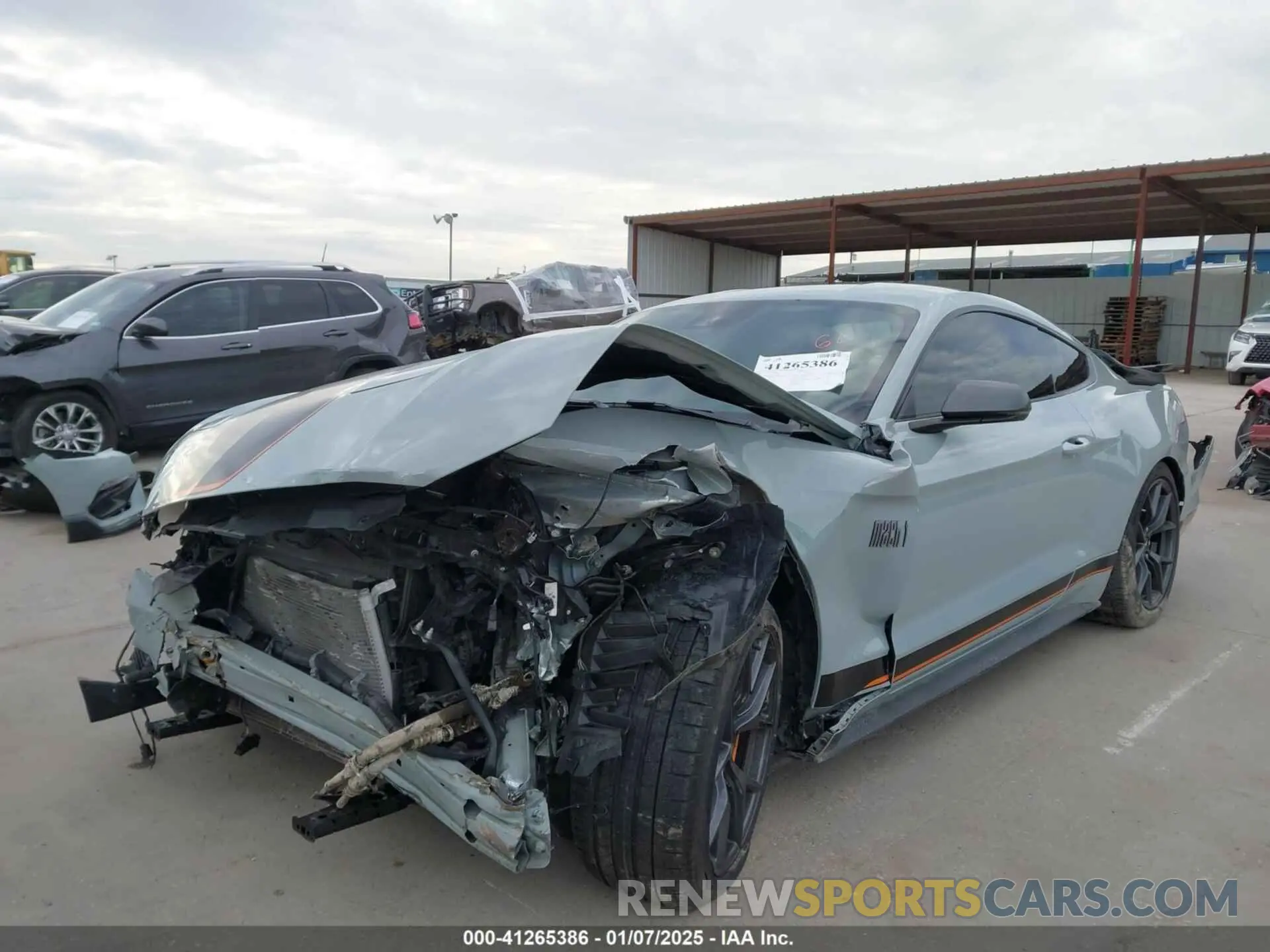 2 Photograph of a damaged car 1FA6P8R08P5501244 FORD MUSTANG 2023