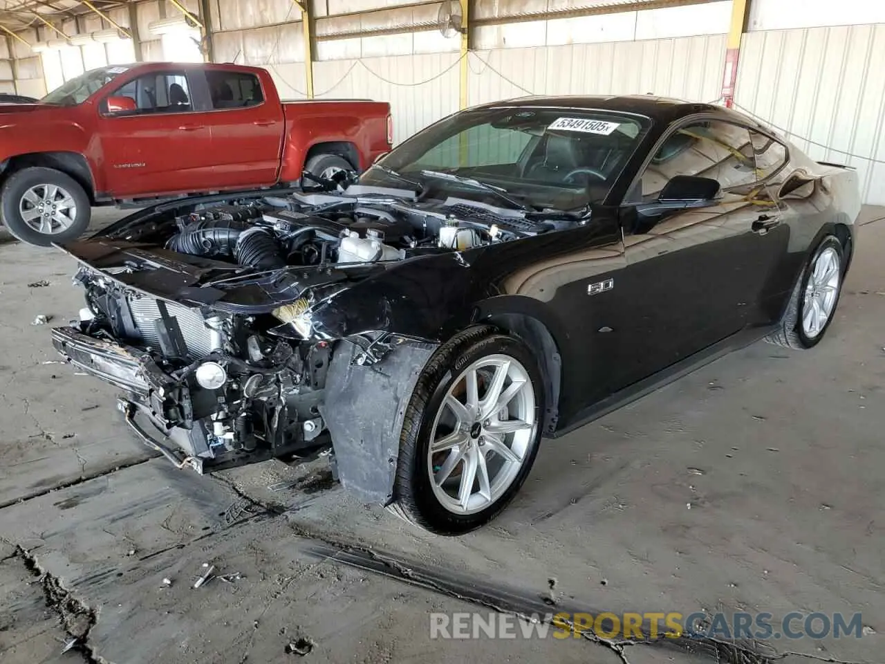 1 Photograph of a damaged car 1FA6P8CFXR5407205 FORD MUSTANG 2024