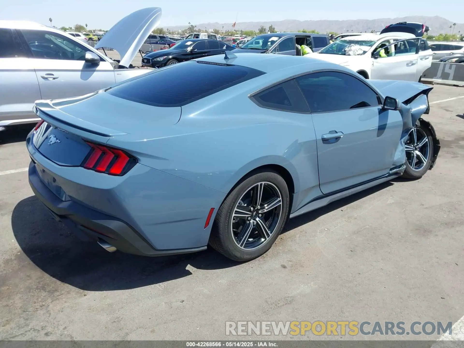 4 Фотография поврежденного автомобиля 1FA6P8THXR5140195 FORD MUSTANG 2024