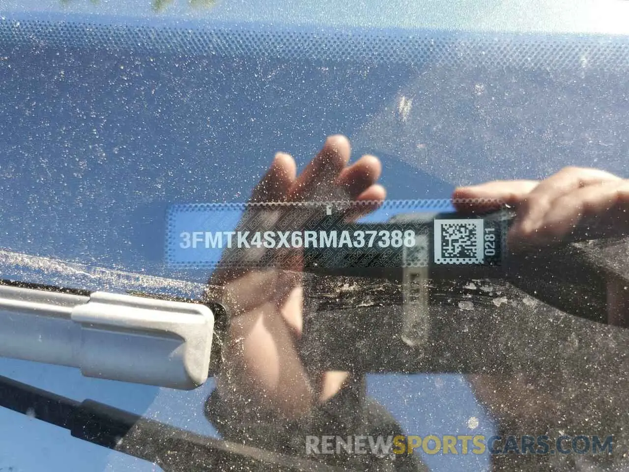 13 Photograph of a damaged car 3FMTK4SX6RMA37388 FORD MUSTANG 2024