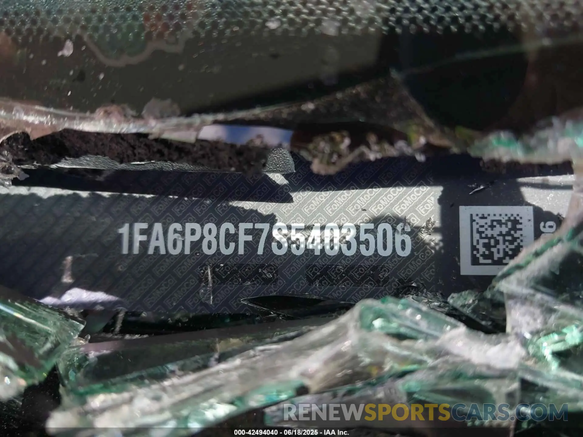 9 Photograph of a damaged car 1FA6P8CF7S5403506 FORD MUSTANG 2025