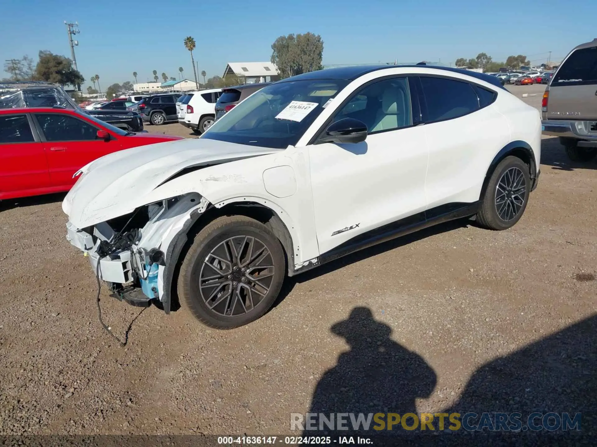2 Photograph of a damaged car 3FMTK3R78RMA37392 FORD MUSTANG MACH-E 2024