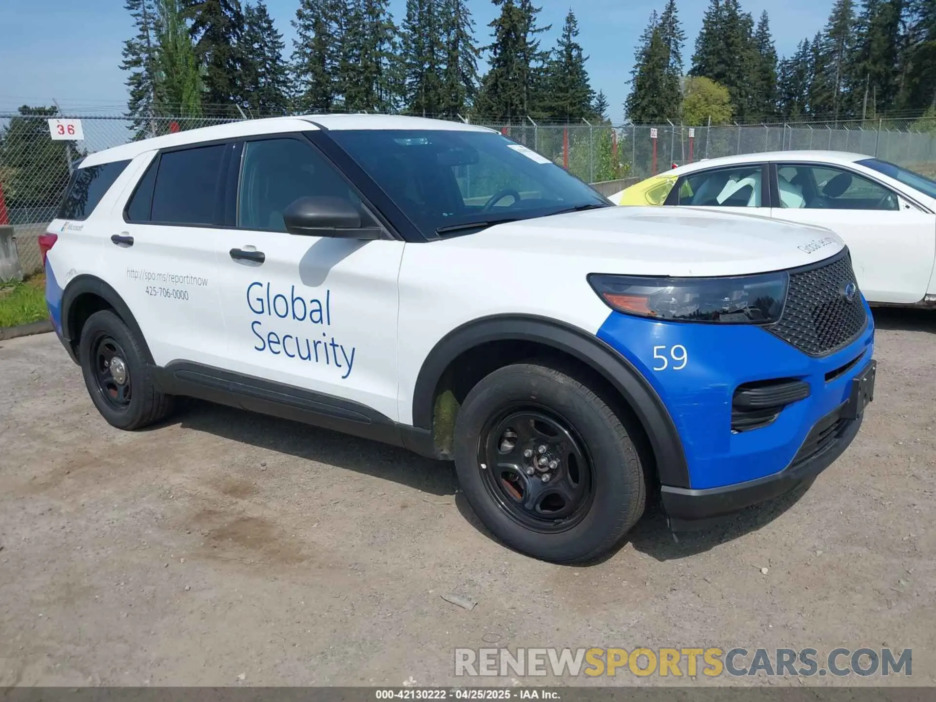 1 Photograph of a damaged car 1FM5K8AW5MNA05717 FORD POLICE INTERCEPTOR 2021