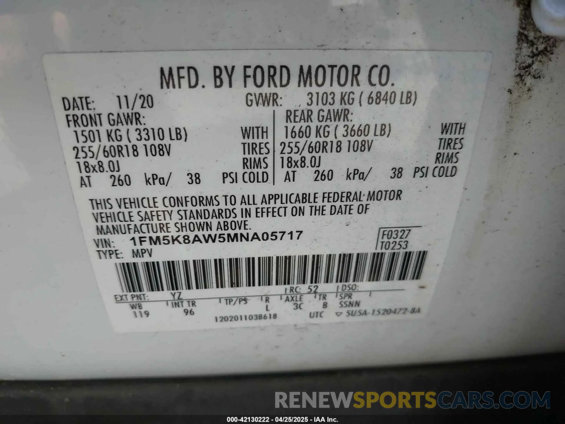 9 Photograph of a damaged car 1FM5K8AW5MNA05717 FORD POLICE INTERCEPTOR 2021
