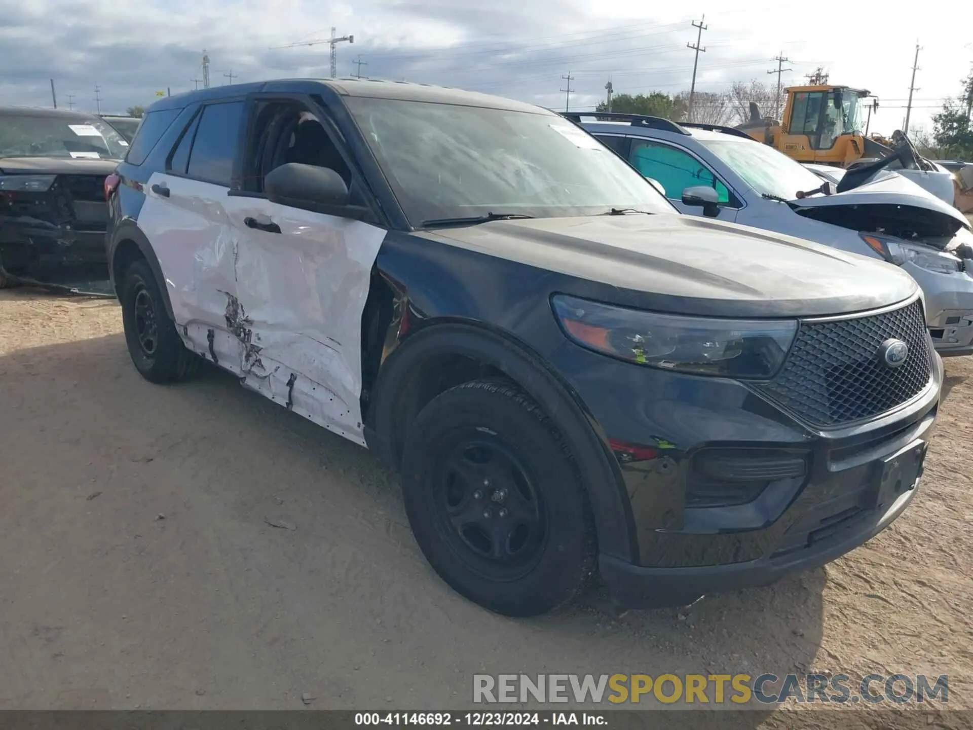 1 Photograph of a damaged car 1FM5K8AB3NGC23562 FORD POLICE INTERCEPTOR 2022