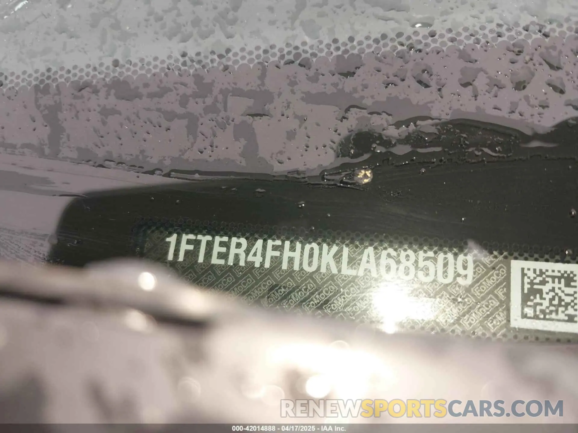 9 Photograph of a damaged car 1FTER4FH0KLA68509 FORD RANGER 2019