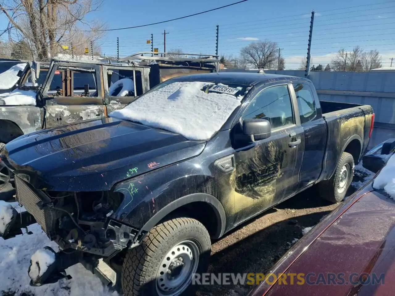 1 Фотография поврежденного автомобиля 1FTER1FH8LLA33720 FORD RANGER 2020