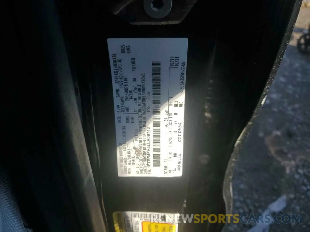14 Фотография поврежденного автомобиля 1FTER4FH4LLA06743 FORD RANGER 2020