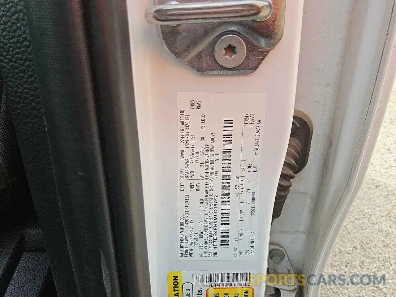 12 Фотография поврежденного автомобиля 1FTER4FH0MLD16762 FORD RANGER 2021