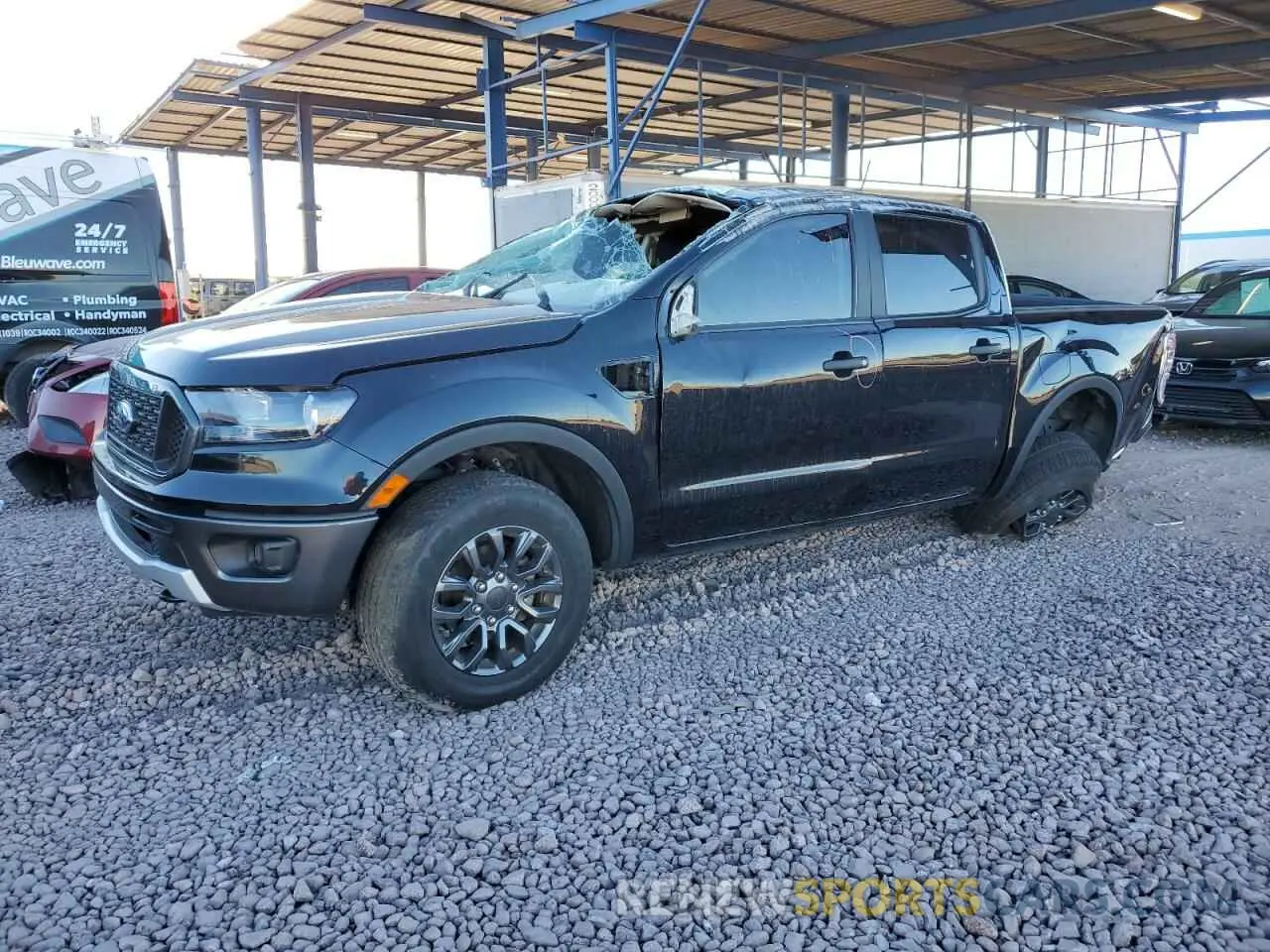 1 Photograph of a damaged car 1FTER4FH2MLD18092 FORD RANGER 2021