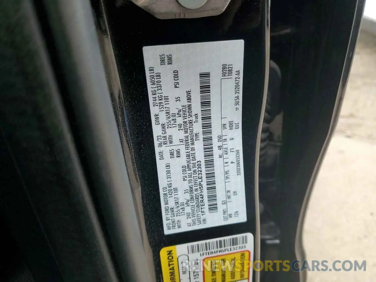 13 Фотография поврежденного автомобиля 1FTER4FH5PLE32303 FORD RANGER 2023