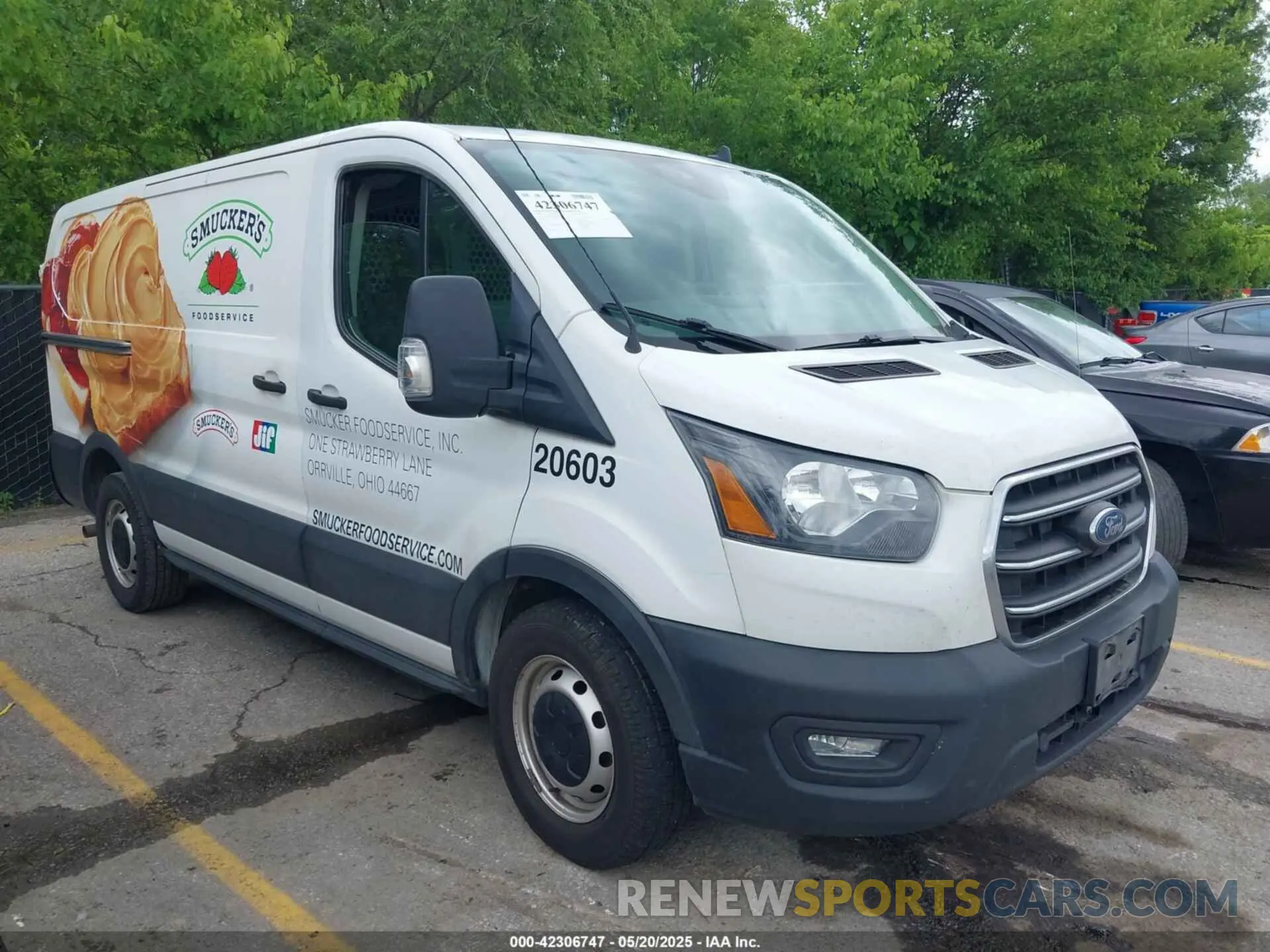 1 Photograph of a damaged car 1FTYE1YG8LKB08273 FORD TRANSIT-150 2020