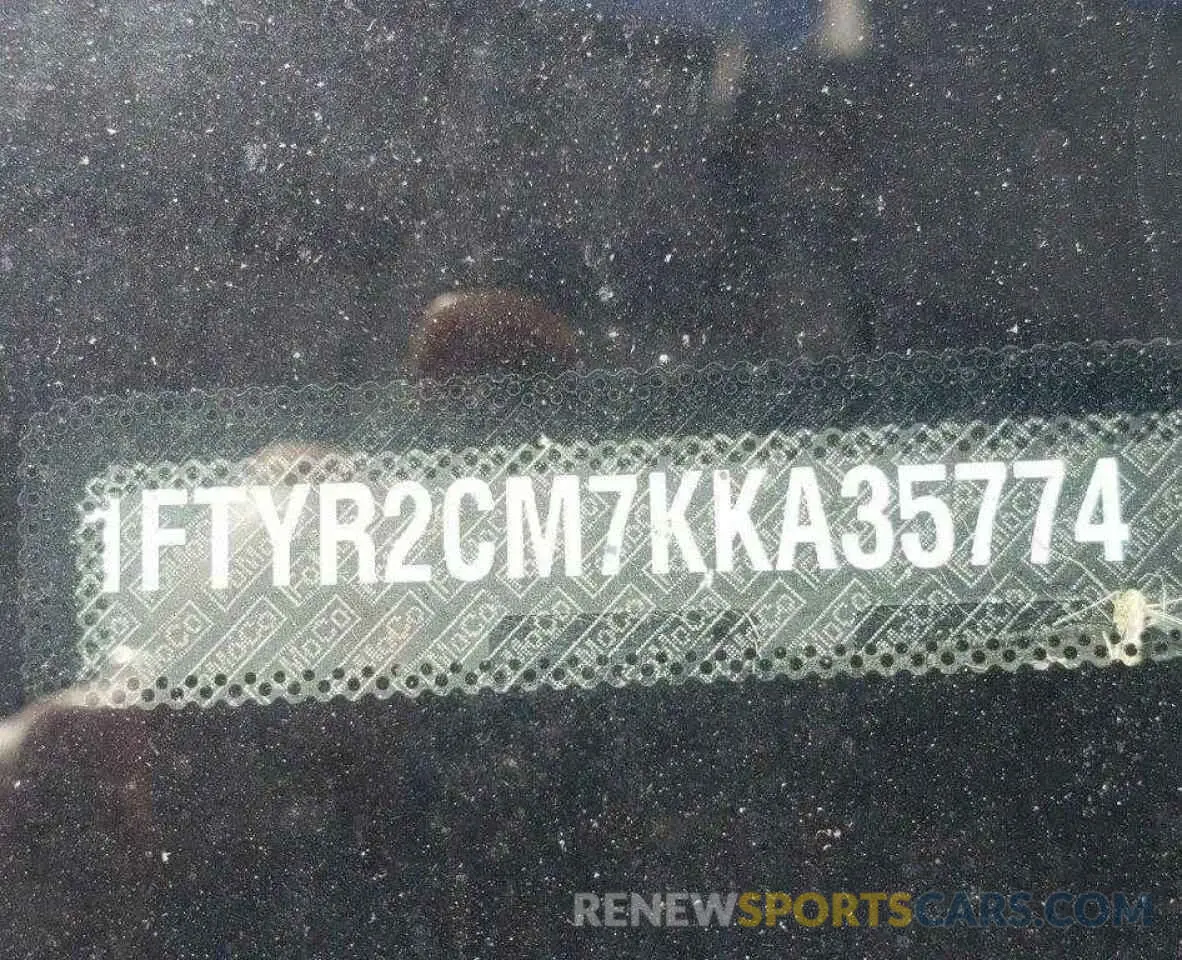 10 Фотография поврежденного автомобиля 1FTYR2CM7KKA35774 FORD TRANSIT 2019