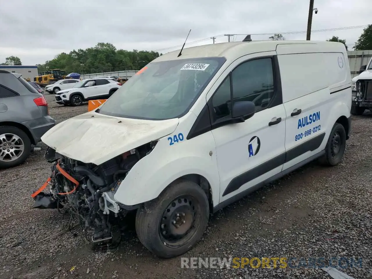 1 Photograph of a damaged car NM0LS7E25K1387097 FORD TRANSIT 2019