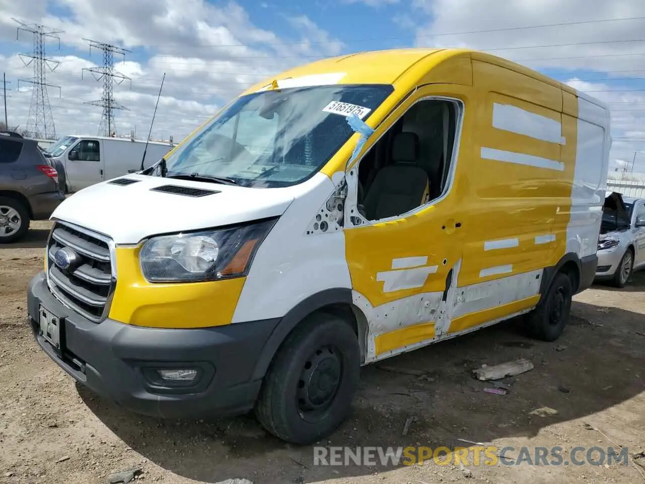 1 Фотография поврежденного автомобиля 1FTYE1C84LKA81198 FORD TRANSIT 2020