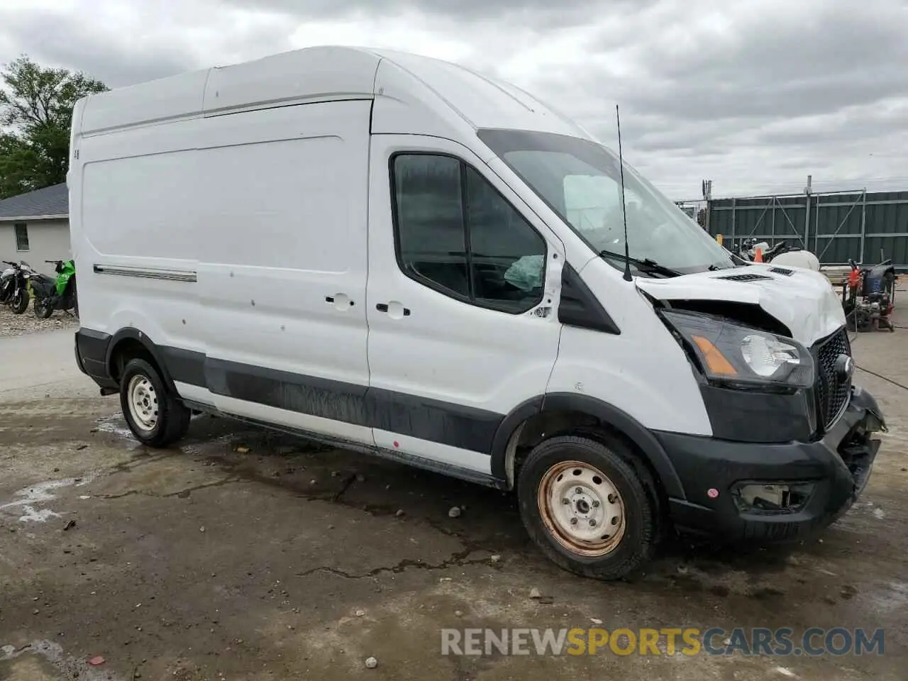 4 Photograph of a damaged car 1FTBR1X87MKA53899 FORD TRANSIT 2021