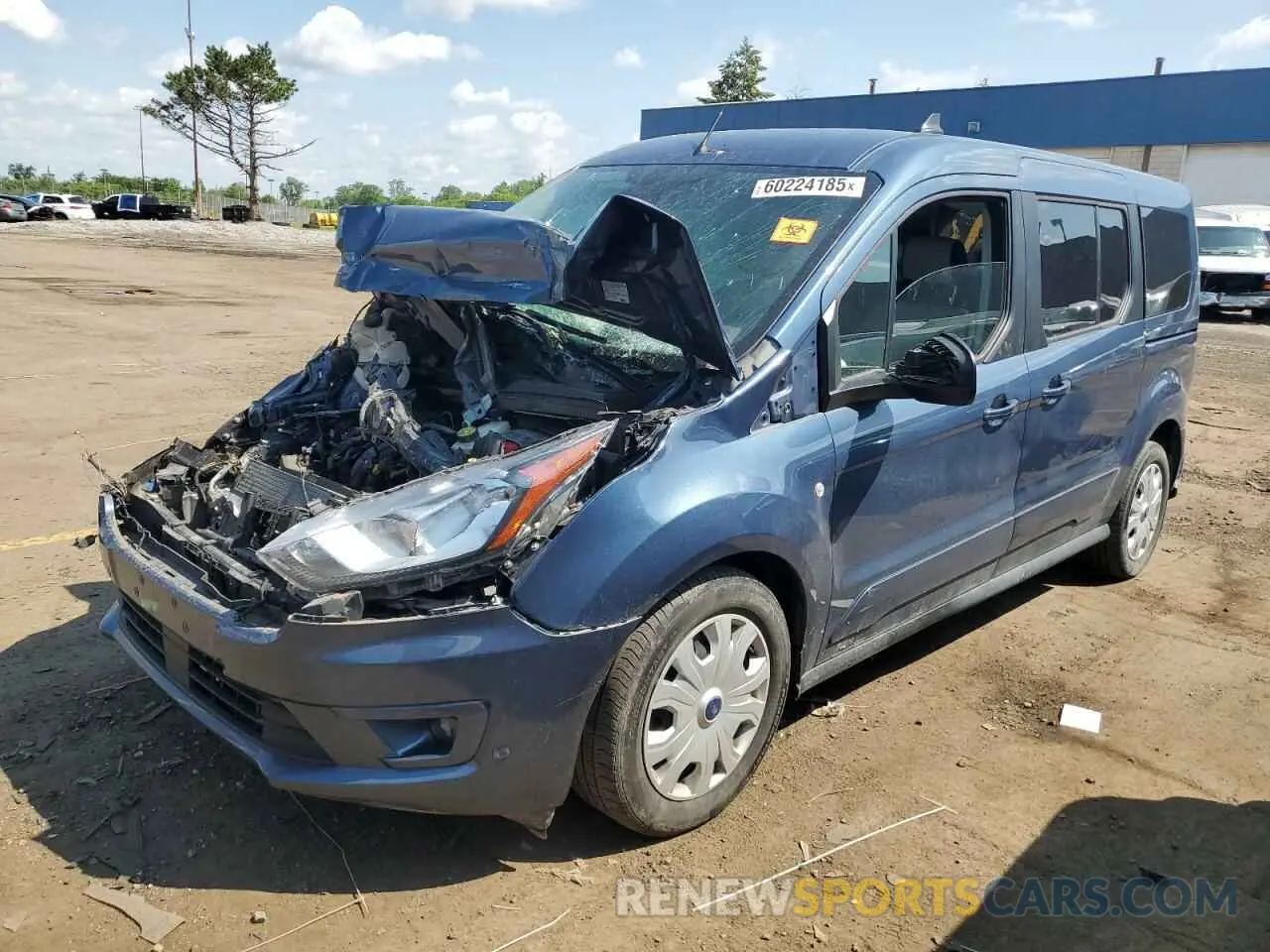 1 Photograph of a damaged car NM0GE9F24M1487133 FORD TRANSIT 2021