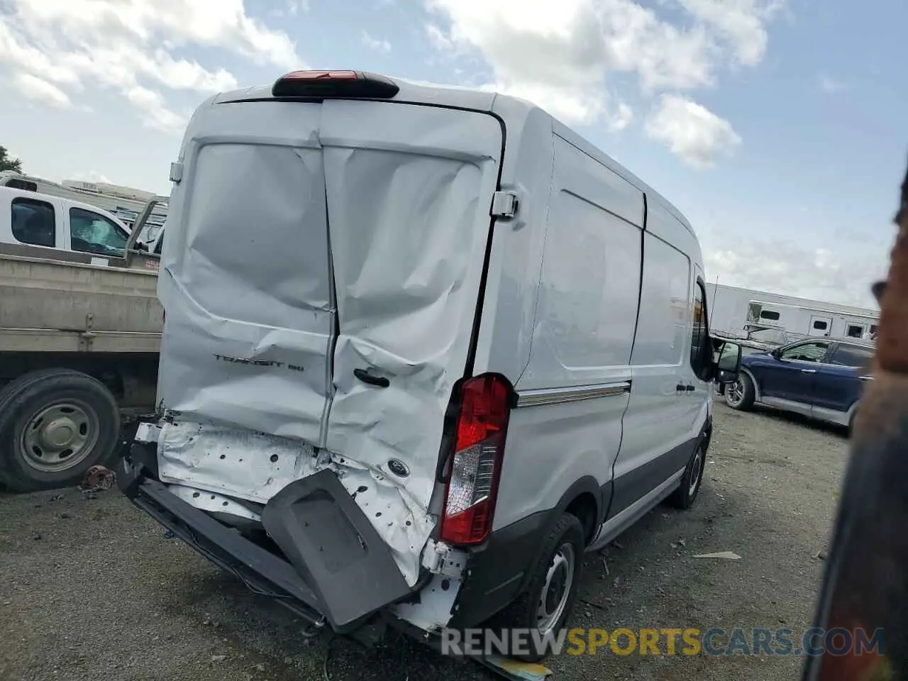3 Photograph of a damaged car 1FTYE1C83NKA48423 FORD TRANSIT 2022